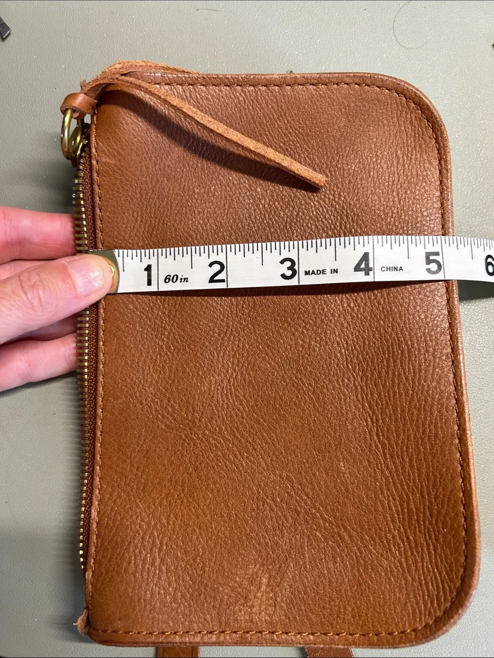 Madewell Women's Leather Belt Bag in Cognac Brown